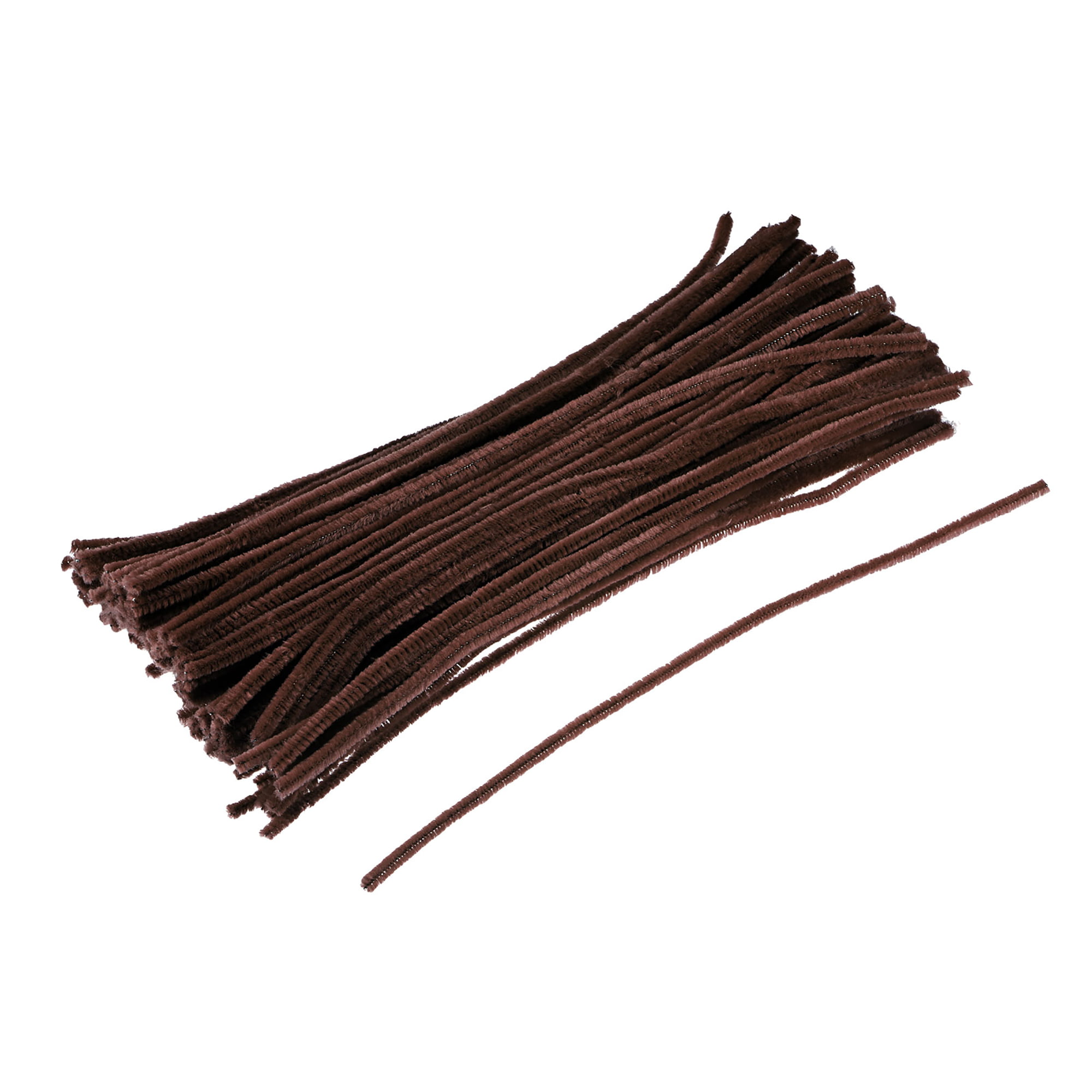 Pack of 350 Chocolate Brown Pipe Cleaners. Fuzzy Stick Chenille Stems for  Arts and Crafts Cats, Dogs and Other Animal Figures - Size: 12 Inches Long  x