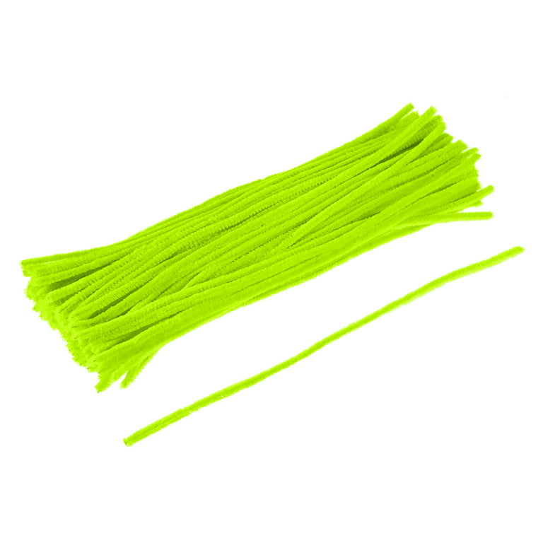 12 Pipe Cleaner Stems: 6mm Chenille Holiday Green (100) [MA200140