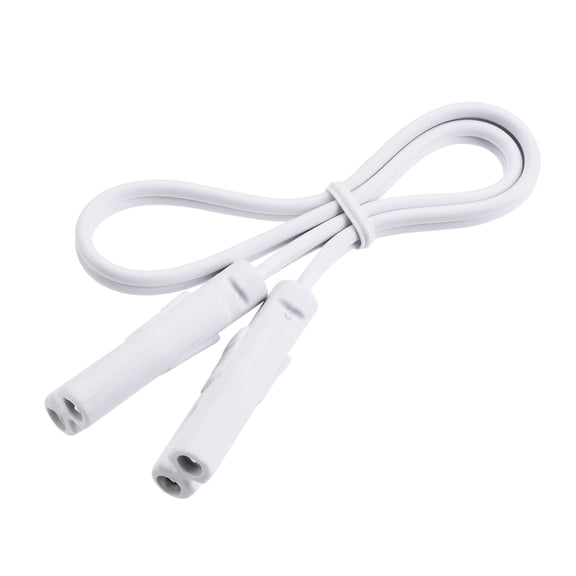 Uxcell 30cm 2 Pin Double End Cords T4 T5 T8 LED Tubing Lamp Connecting Wire 4 Pack