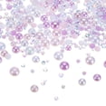 thumbnail image 1 of Uxcell 30g Mix Pearls and Rhinestones 3-10mm Resin Flatback Pearls Rhinestones and Half Pearls Pink Purple White, 1 of 6