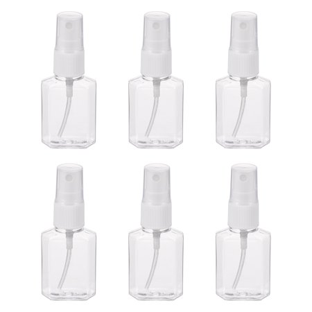Uxcell 30mL Spray Bottles Plastic Fine Mist Refillable Dispenser Bottle, Clear 12 Pack