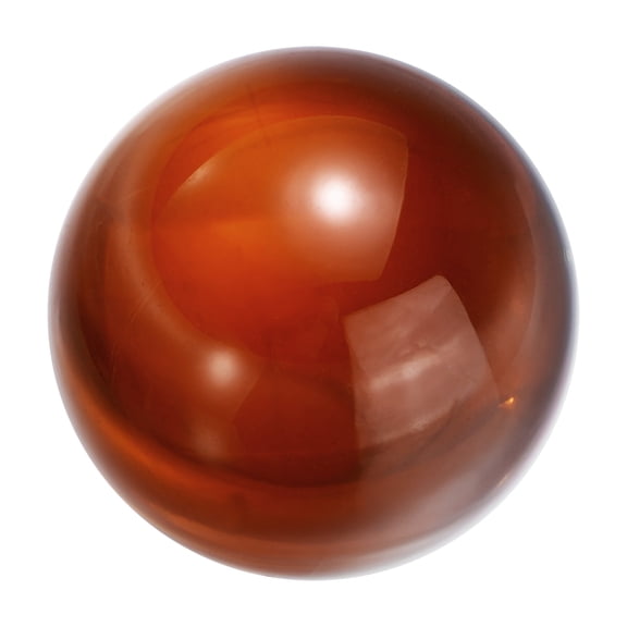 Uxcell 30mm/1.2" Crystal Sphere Ball Glass Solid Decorative Sphere Crystal Ball Prop Ornament for Feng Shui Divination Tabletop Fountain Decoration, Amber