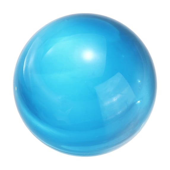 Uxcell 30mm/1.2" Crystal Sphere Ball Glass Solid Decorative Sphere Crystal Ball Prop Ornament for Feng Shui Divination Tabletop Fountain Decoration, Lake Blue
