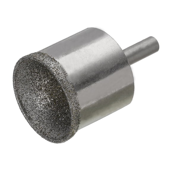 Uxcell 30mm 100 Coarse Grits Diamond Mounted Point Spherical Concave Head Bead Grinding Bit
