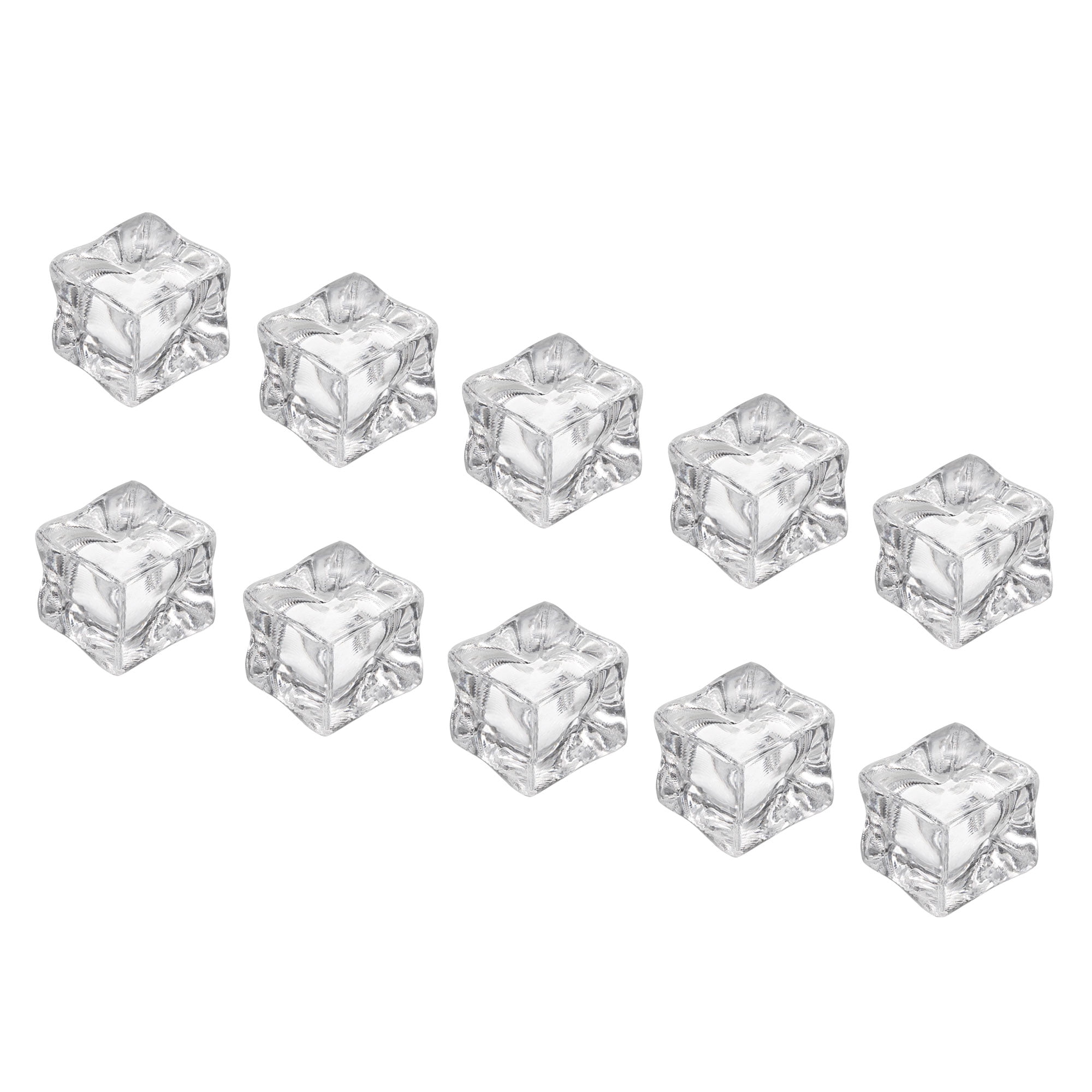 Uxcell 30mm Acrylic Square Reusable Decorative Fake Ice Cube, Clear 20