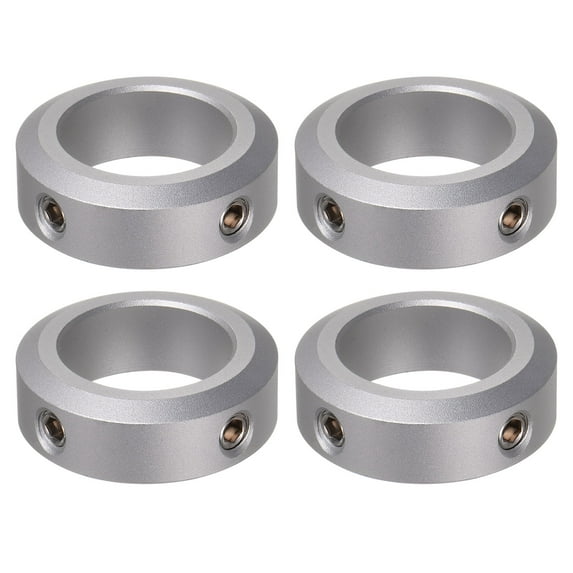 Uxcell 30mm Bore Set Screw Shaft Collars Aluminum Alloy, 46mm OD, 15mm Width 4 Pack