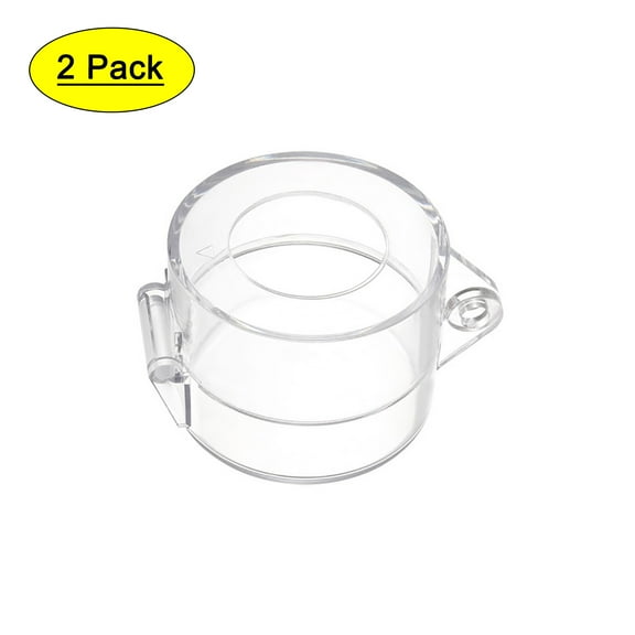 Uxcell 30mm Dia. 55x43mm Plastic Push Button Switch Cover Protector Clear 2 Pack