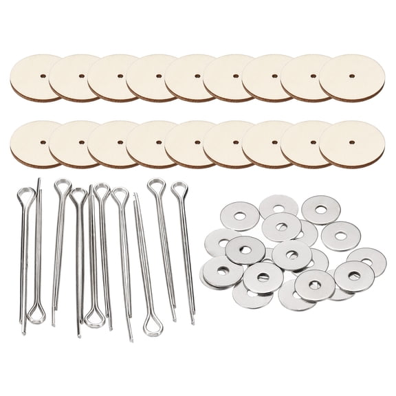Uxcell 30mm Doll Joints, 10 Set Cotter Pin Joints Connector and Fiberboard Tray