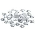 thumbnail image 1 of Uxcell 30mm Flat Back Round Acrylic Rhinestones, 50 Pack Plastic Circle Gems for Jewelry Making Costume, White, 1 of 6