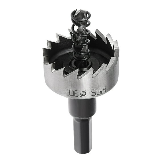 Uxcell 30mm HSS Hole Saw Drill Bit Opener for Stainless Steel Alloy Metal