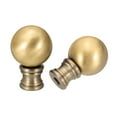 thumbnail image 1 of Uxcell 30mm Lamp Shade Finial, 2pcs Lamp Finials Caps Knob with Removable Base 1/4-27 Inch Threaded Alloy, 1 of 6