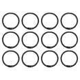 thumbnail image 1 of Uxcell 30mm Loose Leaf Binder Rings, 12Pack 2.2mm Metal Flash Card Book Binding Rings for Key Chain Card, Black, 1 of 6
