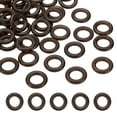 thumbnail image 1 of Uxcell 30mm Natural Wooden Rings, 50 Pack Wood Ring Round Linking Rings Wood Loop Circle for Craft, Dark Brown, 1 of 8