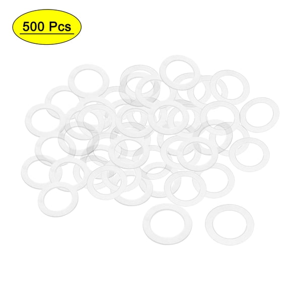 Uxcell 30mm O.D. 1mm Thick Nylon Flat Washers for M20 Screw Bolt, 50 Count