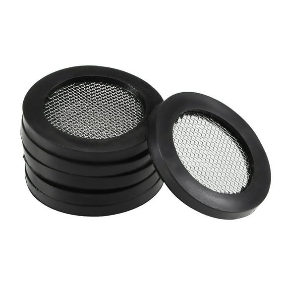 Uxcell 30mm OD 21mm ID 3mm Thick Rubber Flat Washer with Filter 6 Count