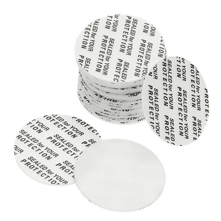 Uxcell 30mm PS Foam Resistant Tamper Pressure Sensitive Seal White 150 Pack