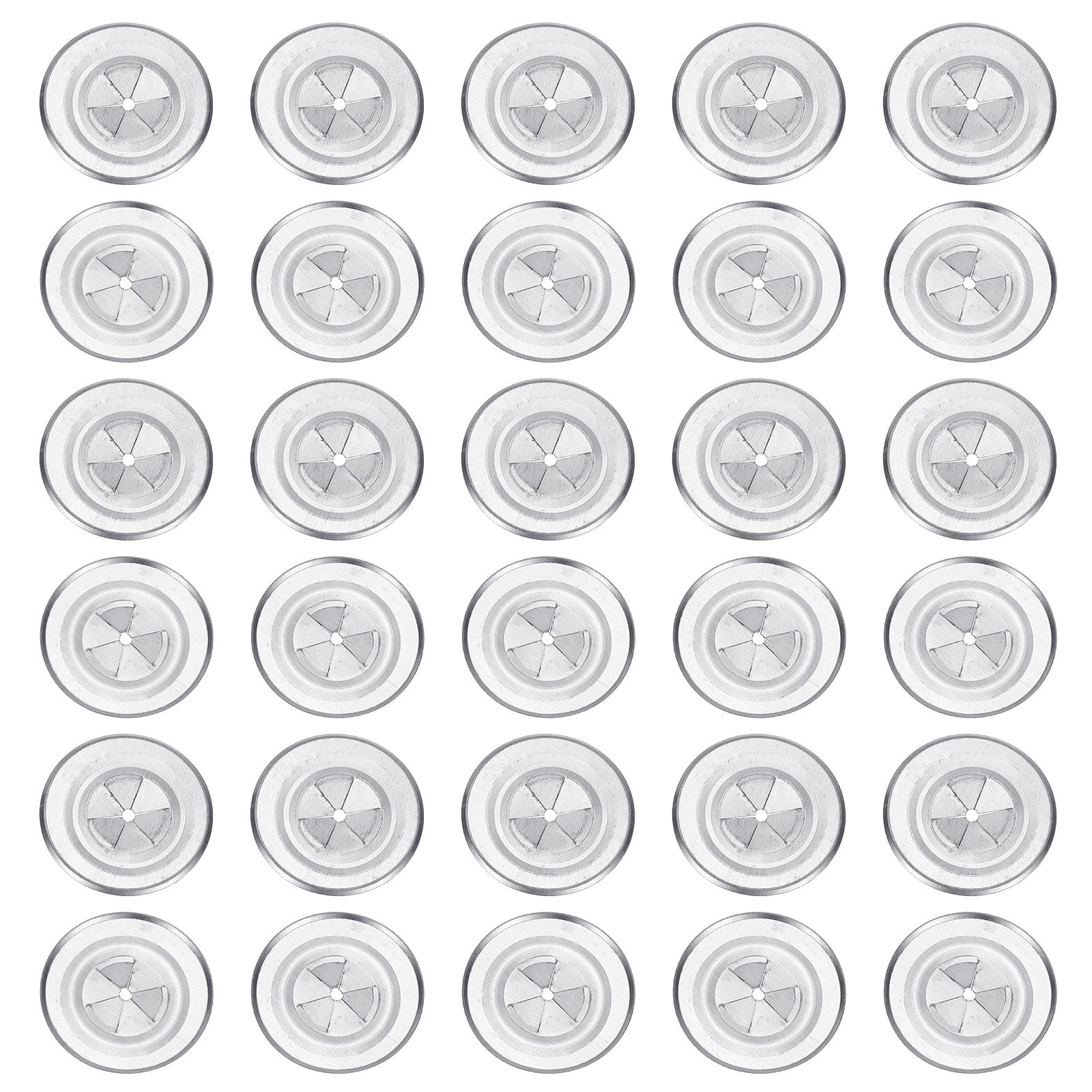 Uxcell 30mm Self Locking Washers, 200pcs Perforated Insulation Pins Washers Plaster Flat Washer