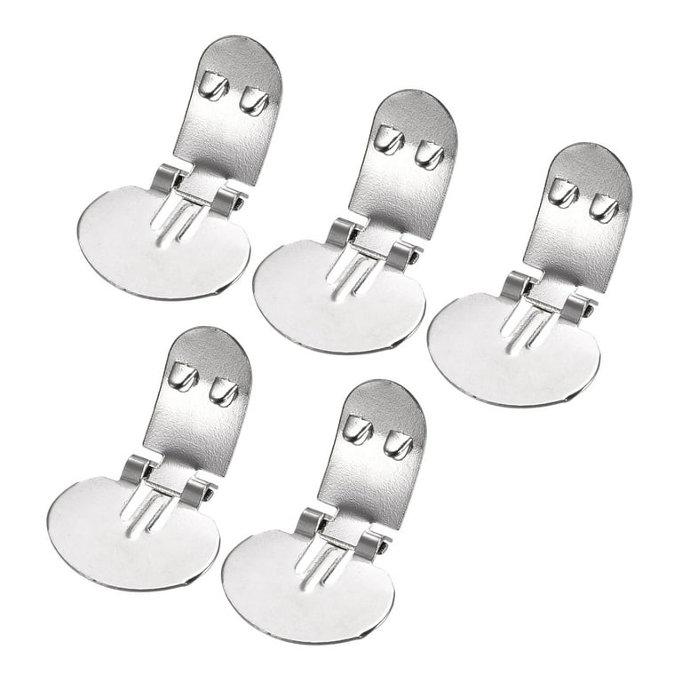 Uxcell 30mm x 19.5mm Iron Blank Shoe Clips for DIY Crafts Silver Tone 10  Pack 