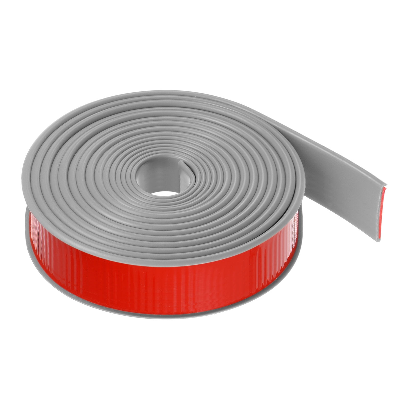 Uxcell 30mm x 5000mm Flexible TPE Self Adhesive U-Shape Veneer Edging Edge Banding Gray