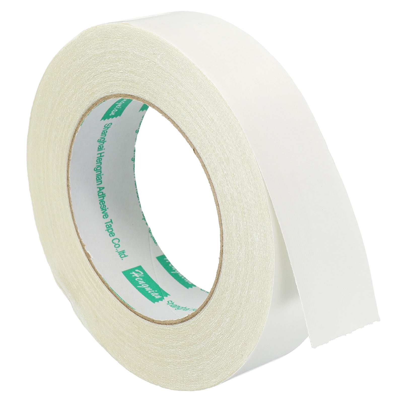 Uxcell 50mmx10m Double-Sided Adhesive Tape Duct Cloth Mesh Fabric, White 1  Roll