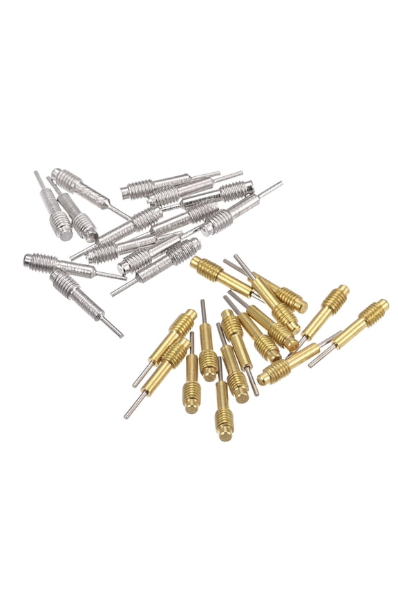 30pack Replace Pins for Watch Band Pin Punch Tool 0.8mm Dia Metal Link Pin Remover Punch Pins M3x0.5 Threads