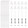 thumbnail image 1 of Uxcell 30Pcs 1.5x200mm Z 304 stainless steel Push Rods Parts Nylon Control Horns for RC Airplane Plane, 1 of 6