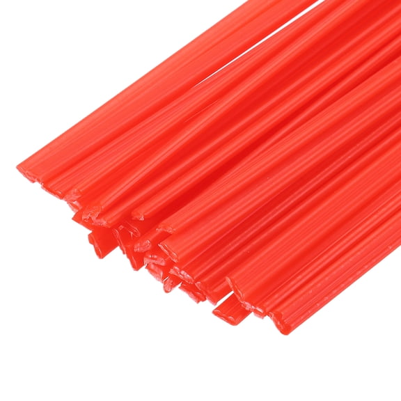 Uxcell 30pcs 13 Inch Plastic Welding Rods PP Welding Strips Welder Rods for Car Bumper, Kayak Repair, Plastic Welder, Red