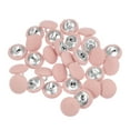 thumbnail image 1 of Uxcell 30pcs 18L Fabric Cloth Covered Button 11.5mm Metal Shank Round Sewing Buttons for Suits Dress Blouses, Pink, 1 of 5