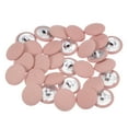 thumbnail image 1 of Uxcell 30pcs 32L Fabric Cloth Covered Button 20mm Metal Shank Round Sewing Buttons for Suits Dress Blouses, Pink, 1 of 5