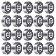 Uxcell 30pcs 608-2RS Miniature Ball Bearings 8x22x7mm Double Shielded Bearings Black