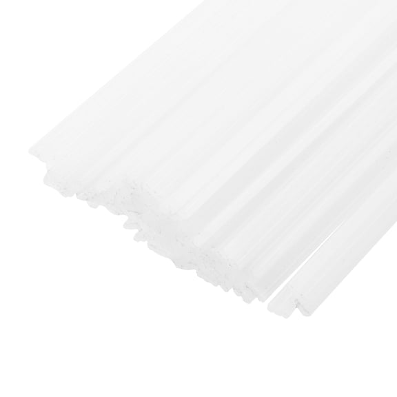 Uxcell 30pcs 8 Inch Plastic Welding Rods PP Welding Strips for Plastic Welder, White