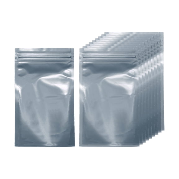 Uxcell 30pcs Antistatic Bags 5.9" x 3.5" Double-Layer Anti Static Resealable ESD Shielding Bag for GPU Hard Drive HDD SSD LED Lights Electronic Device, Semi-Transparent Dark Grey