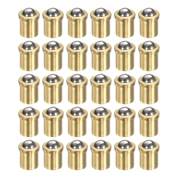 Uxcell 30pcs Ball Point Spring Plunger 4x5mm Brass Small Ball Plunger
