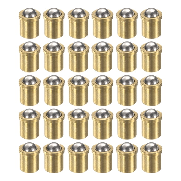 Uxcell 30pcs Ball Point Spring Plunger 5x6mm Brass Small Ball Plunger