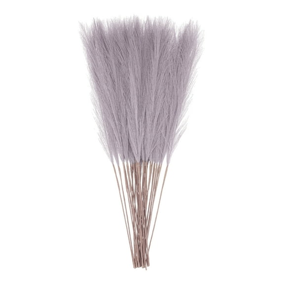 Uxcell 30pcs Dried Faux Pampas Grass 21 Inch Artificial Fake Fluffy Pampas Grass Decor for Fall Home Vase Floor Table Wedding Decorations, Lilac