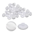 thumbnail image 1 of Uxcell 30pcs Satin Buttons 0.5" Smooth Satin Covered Round Buttons with Shank for Bridal Wedding Dress, White, 1 of 7