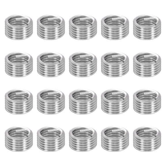Uxcell 30pcs Wire Thread Inserts M14 x 2 x 1D Metric Helical Threaded Sleeve