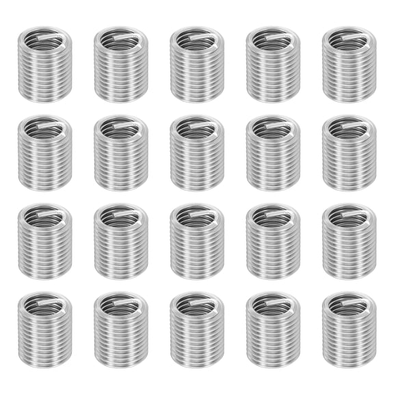 Uxcell 30pcs Wire Thread Inserts M14 x 2 x 2D Metric Helical Threaded Sleeve