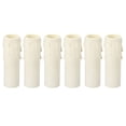 thumbnail image 1 of Uxcell 30x100mm Candle Socket Cover Candelabra Base for European Style Chandelier White 6 Pack, 1 of 6