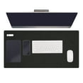 thumbnail image 1 of Uxcell 31.5" x 15.7" Large Felt Desk Pad Protector, Non-Slip Desk Mat Full Table Mouse Pad Keyboard Mats for Laptop Computer Writing Desk Table Gaming Home, Black, 1 of 7