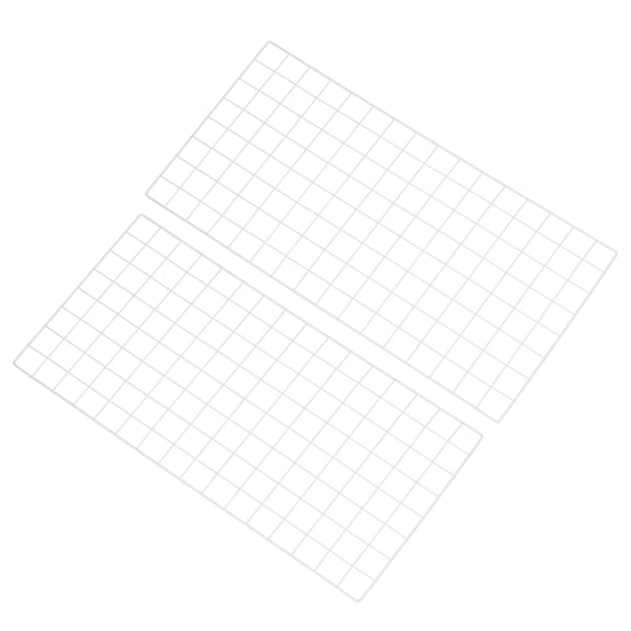Uxcell 31.5"x16" Wire Grid Panel, 2 Pcs WWall Grid Decorative Board Photo Display for Home Office Wedding, White