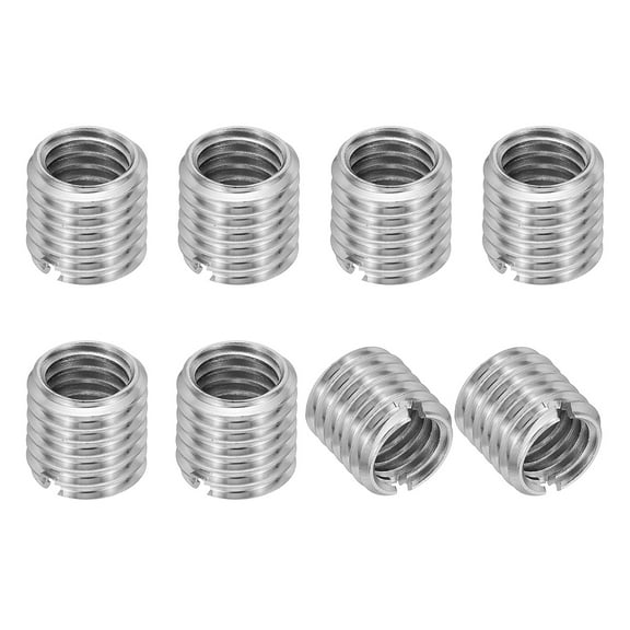 Uxcell 316 Stainless Steel Thread Adapters Sleeve Reducing Nut, 8 Pcs M10 x 1.5 Male to M8 x 1.25 Female Repairing Insert Nut Screw Reducer Conversion Fastener 8mm