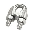 thumbnail image 1 of Uxcell 316 Stainless Steel Wire Rope Clip Clamp for 14mm Diameter Cable, 1 of 5