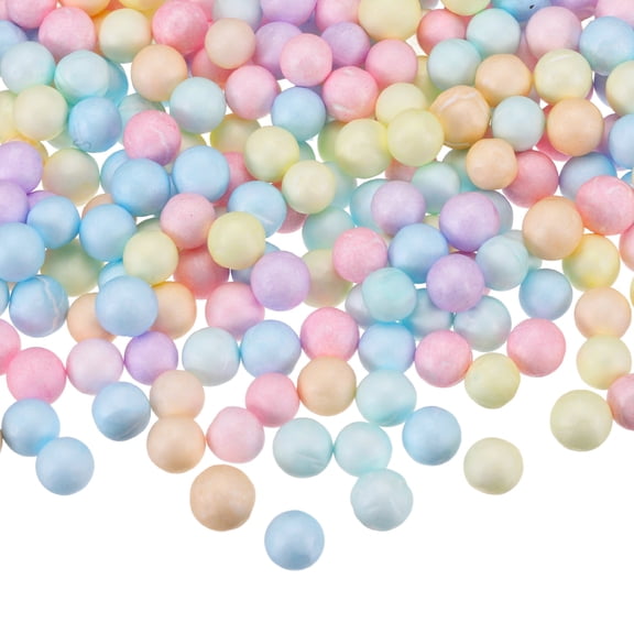 Uxcell 31g Foam Beads, 6-8mm Mini Foam Balls Small Polystyrene Beads for DIY Craft Supplies Wedding Party Decorations, Multicolor