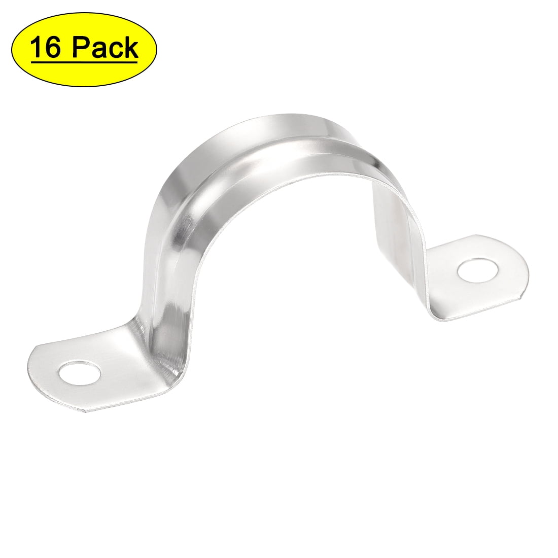 Uxcell 31mm(1.2") 201 Stainless Steel 2 Holes Rigid Pipe Strap Tension ...