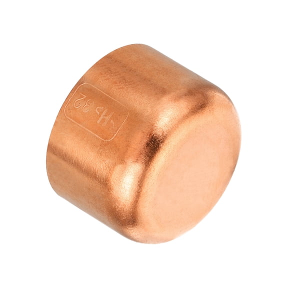 Uxcell 32.1mm(1.26") ID Copper Pipe Fitting End Cap Sweat Plug Solder Connection Plumbing HVAC Air Conditioner