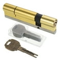 thumbnail image 1 of Uxcell 32.5/77.5 (110mm Overall) European Double Lock Cylinder with Keys, 1 of 6