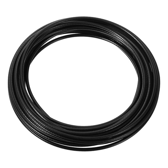 Uxcell 32.8 Feet Picture Hanging Wire, Coated Cable 304 Stainless Steel Rope Black 0.16" Dia.