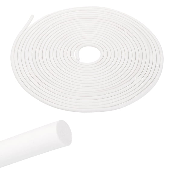 Uxcell 32.8 ft Backer Rod, 1/5 Inch Diameter Foamed Silicone Foam Caulk Saver, Weather Strip Seal for Sealing Concrete Gaps, Expansion Joints, Crack Filling, Doors, Windows, White
