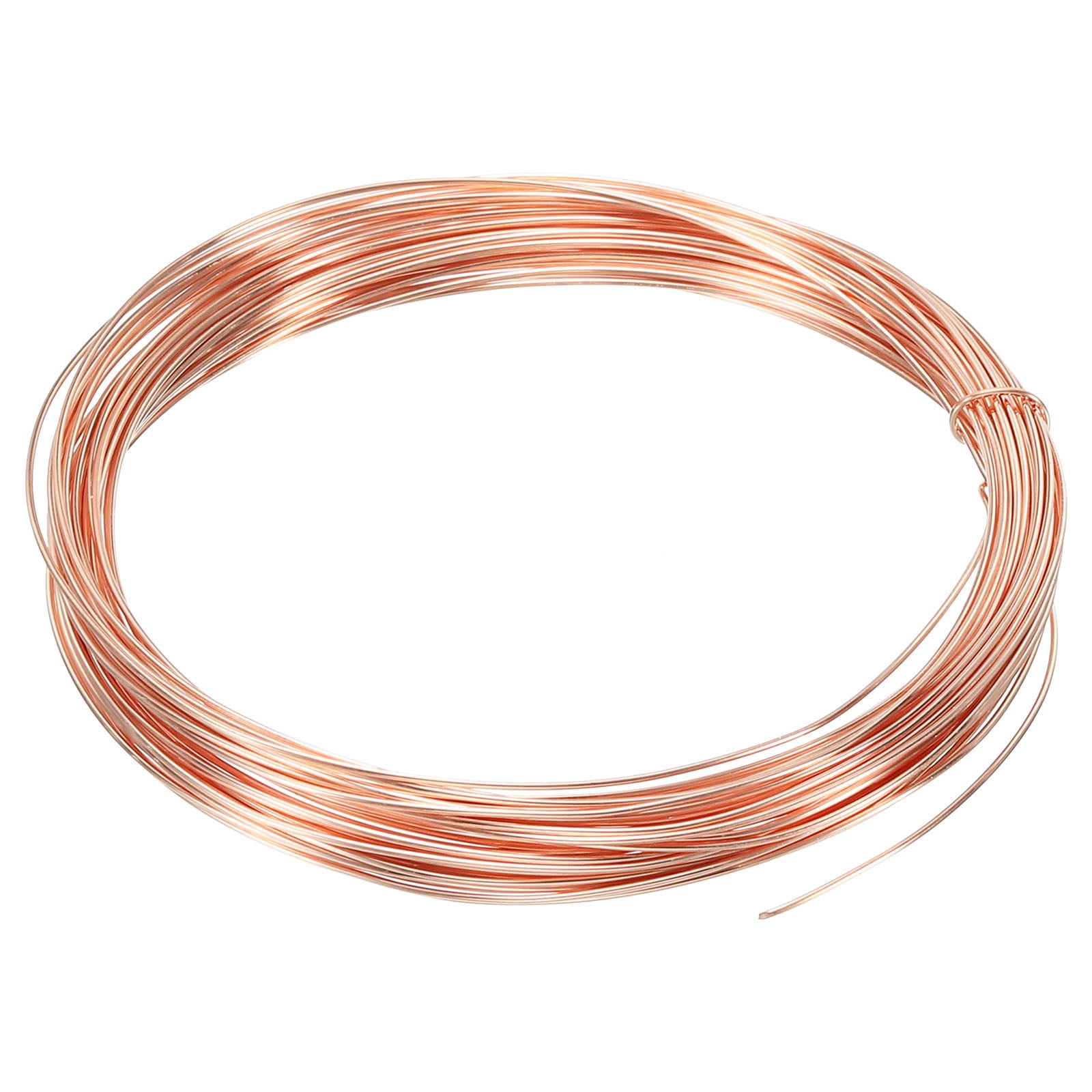 Uxcell 32.8Ft Solid Bare Copper Wire 21 Gauge 99.9% Pure Copper Wire ...